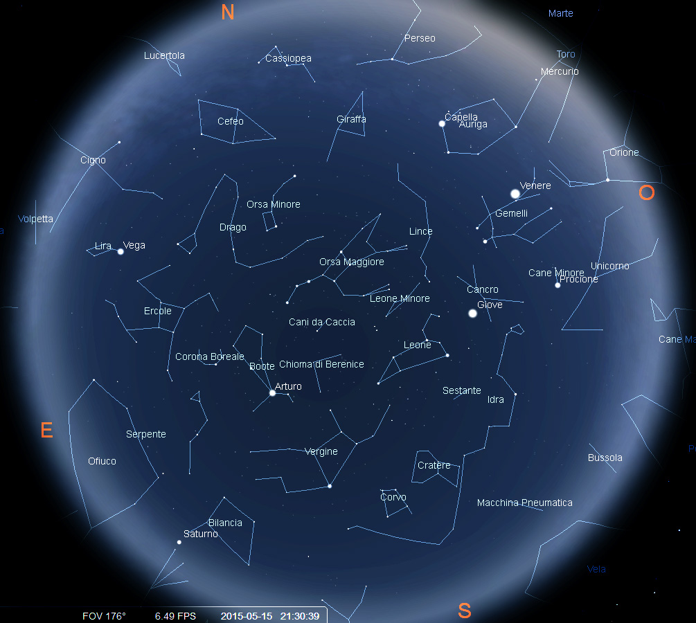 Il Cielo del Mese Maggio 2015 e Museo Astronomico