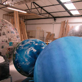 Il Planetario in costruzione