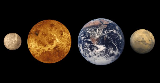 "I quattro pianeti rocciosi del Sistema Solare a confronto" 